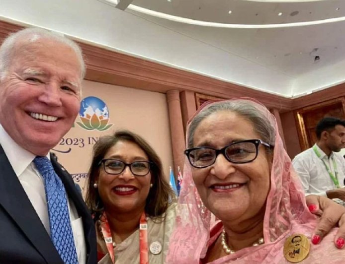 Joe Biden and the selfie
