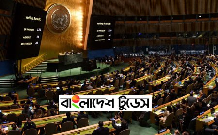 জাতিসংঘ সাধারণ পরিষদে গাজায় যুদ্ধবিরতির প্রস্তাব গৃহীত